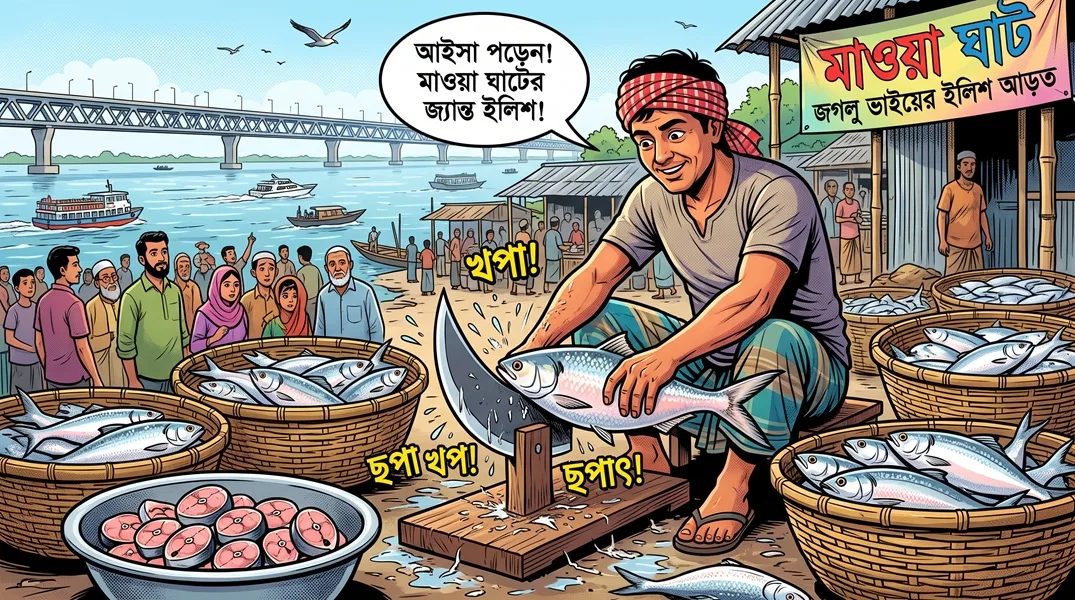 মাওয়া ঘাটে - আঙুল কাটা জগলু